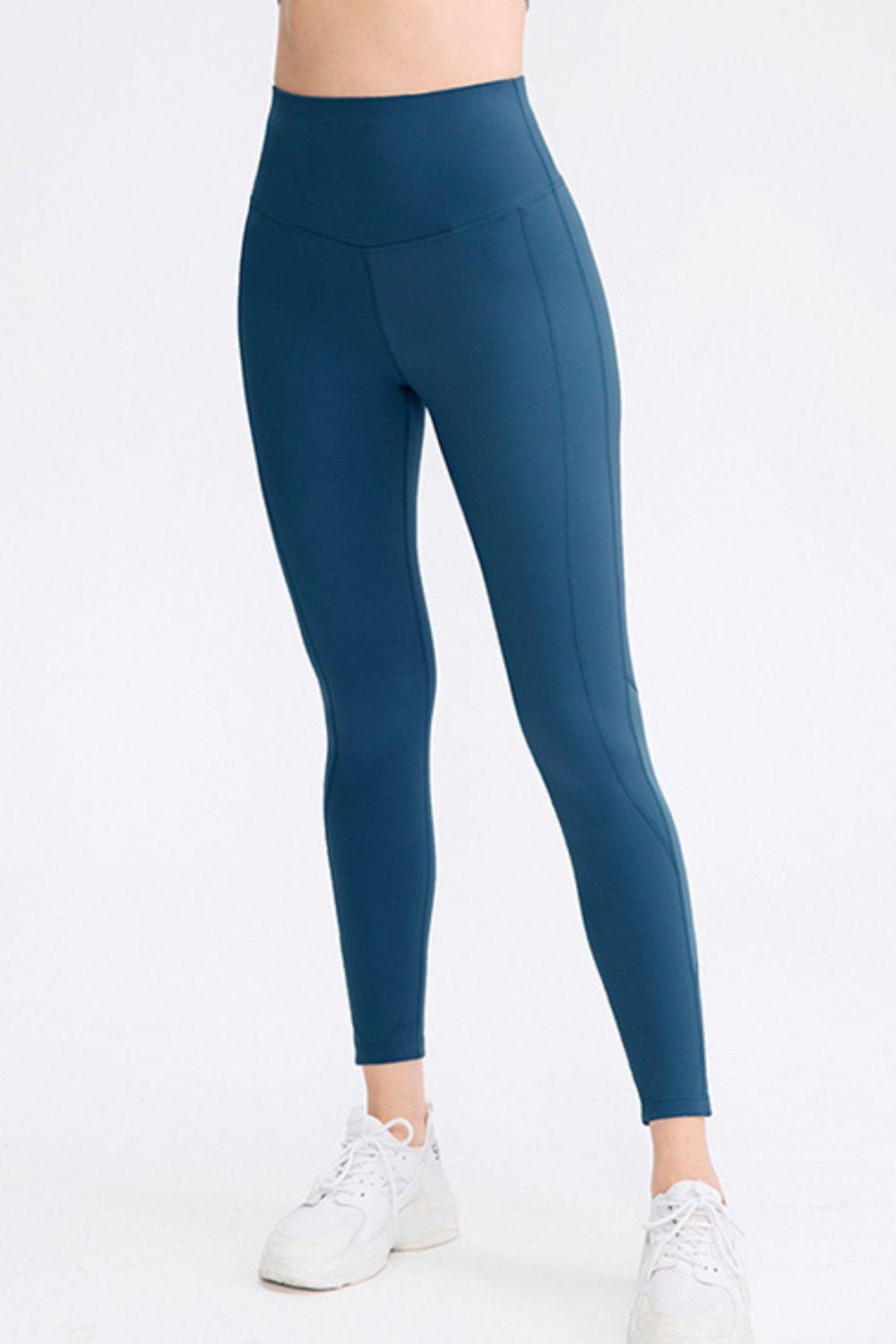 Wide Waistband Slim Fit Long Sports Pants - 808Lush