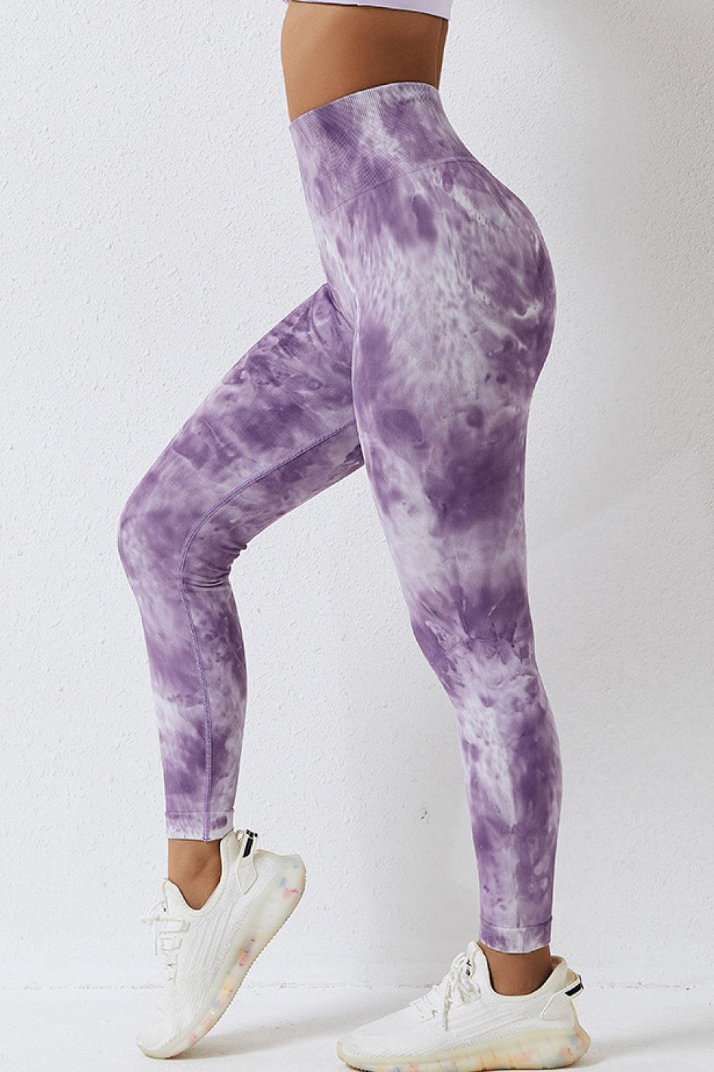 High Waist Tie-Dye Long Sports Pants - 808Lush