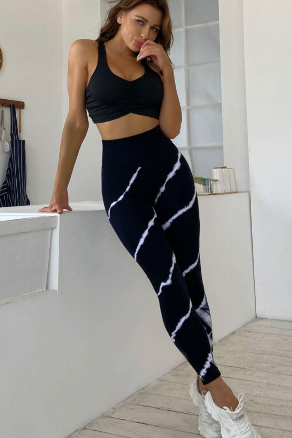 Slim Fit High Waist Long Active Pants - 808Lush