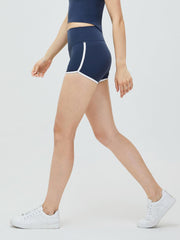 Contrast Trim High Waist Active Shorts - 808Lush