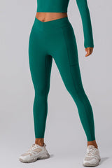 High Waist Active Leggings with Pockets - 808Lush