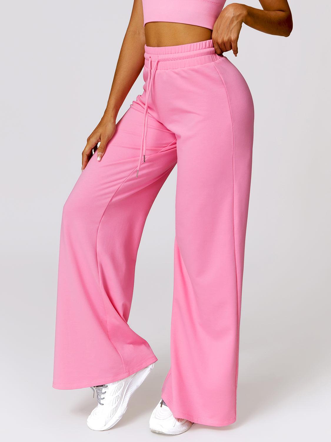 Drawstring High Waist Active Pants - 808Lush