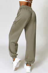 Drawstring Pocketed Active Joggers - 808Lush