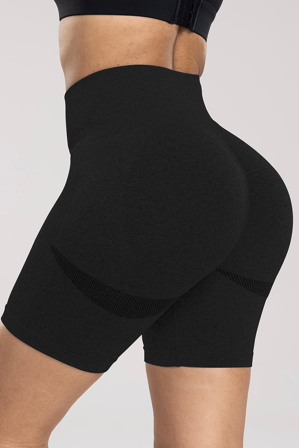 Wide Waistband High Waist Active Shorts - 808Lush