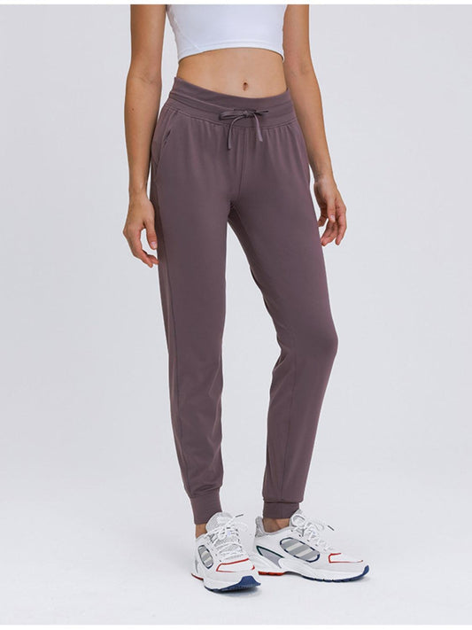 Double Take Tied Joggers with Pockets - 808Lush