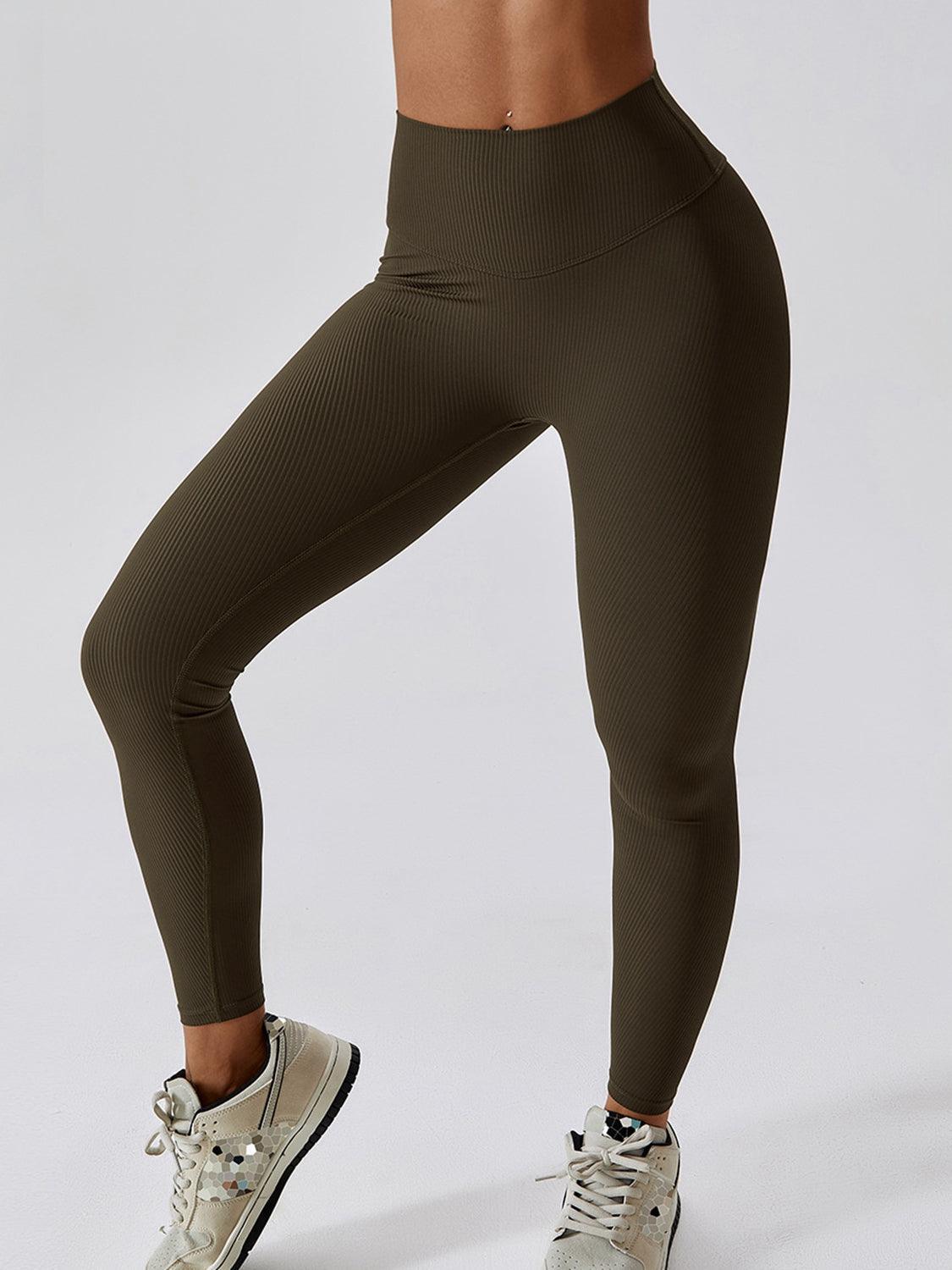 Wide Waistband Slim Fit Sports Pants - 808Lush