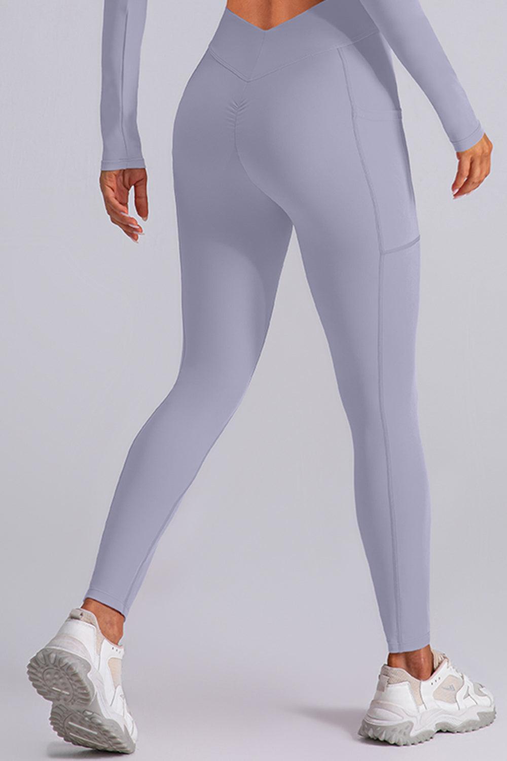 High Waist Active Leggings with Pockets - 808Lush