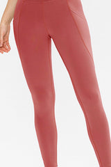 Slim Fit Long Active Leggings with Pockets - 808Lush