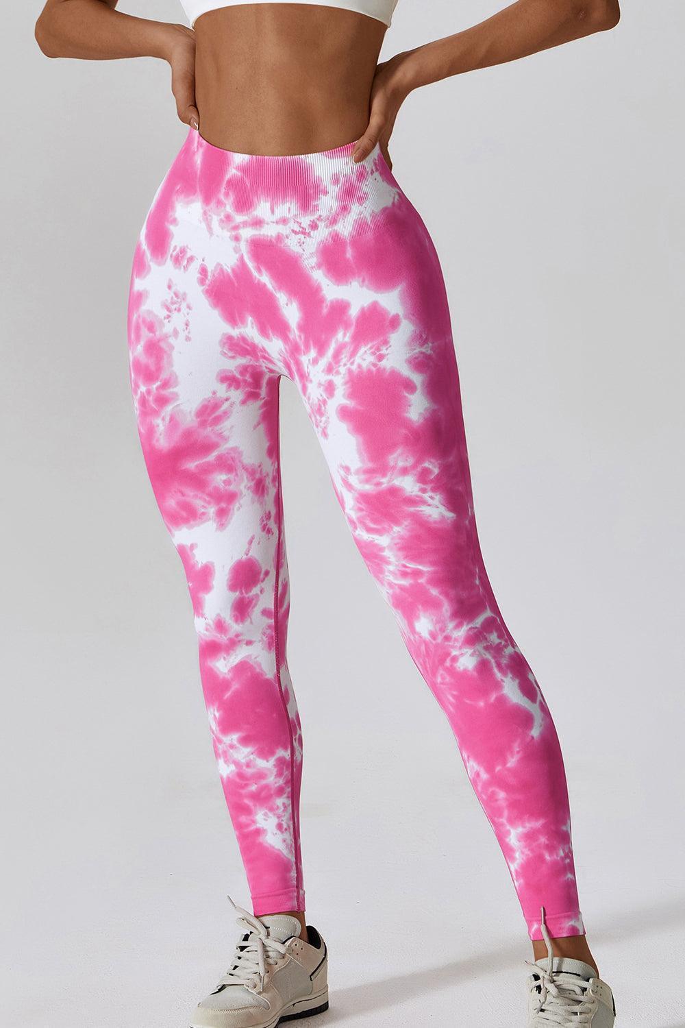 High Waist Tie-Dye Long Sports Pants - 808Lush