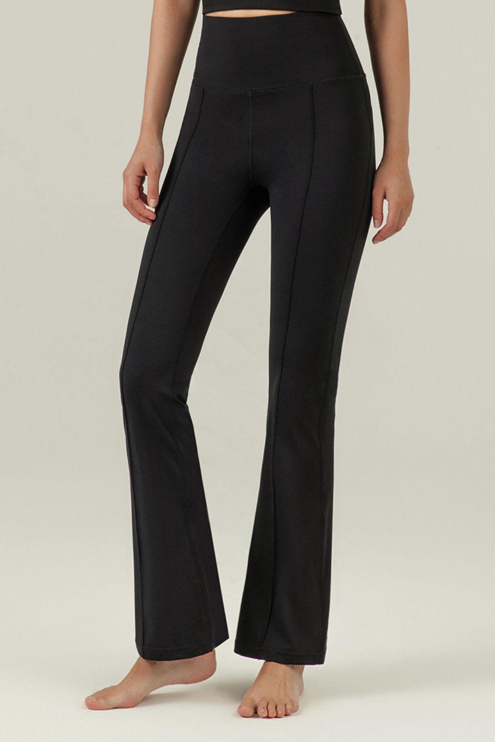 Center Seam Sports Flare Pants - 808Lush