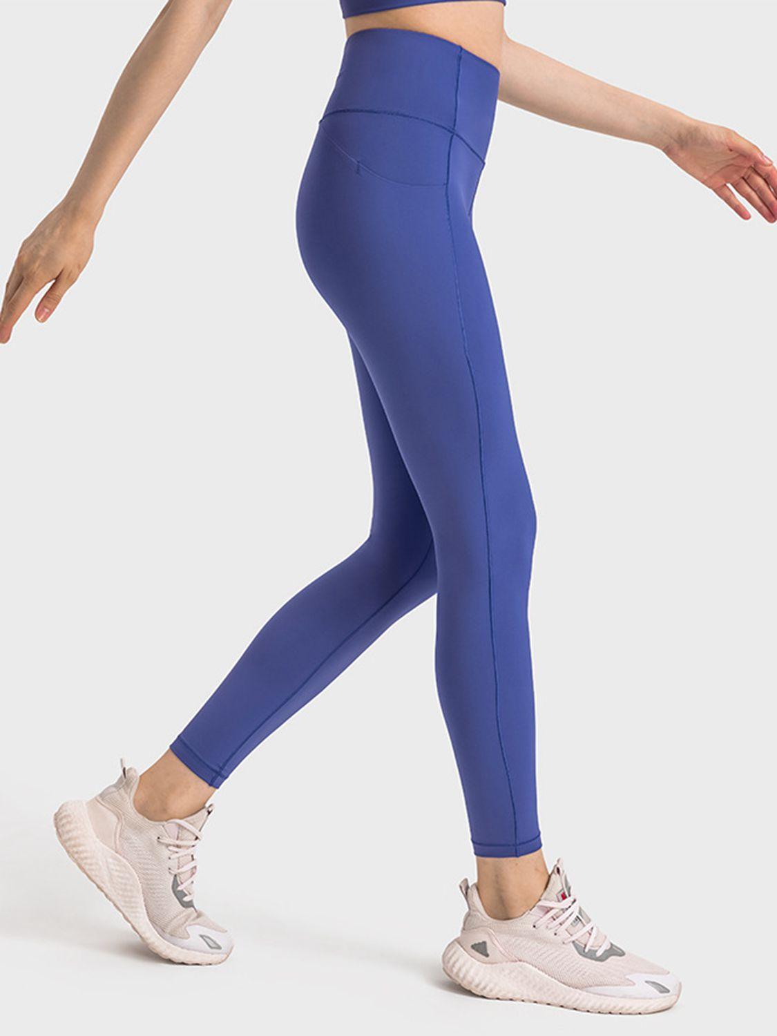 Wide Waistband Slim Fit Long Sports Leggings - 808Lush