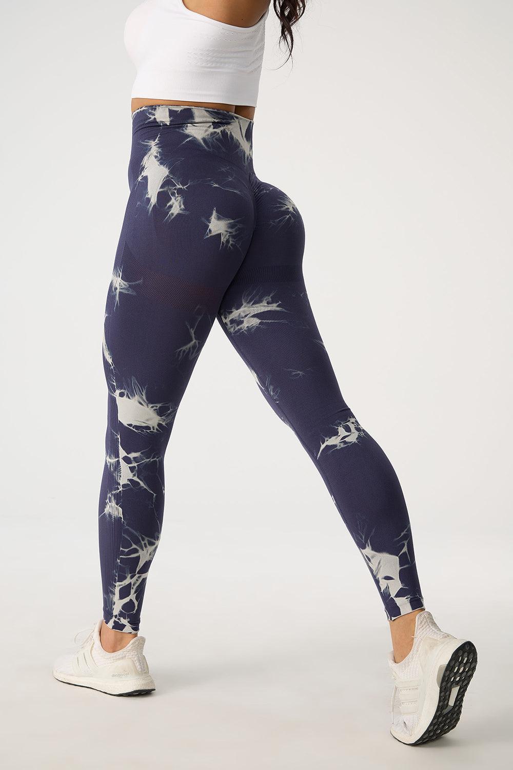 Tie-Dye High Waist Active Pants - 808Lush