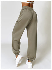 Drawstring Pocketed Active Joggers - 808Lush