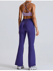 High Waist Bootcut Active Pants - 808Lush