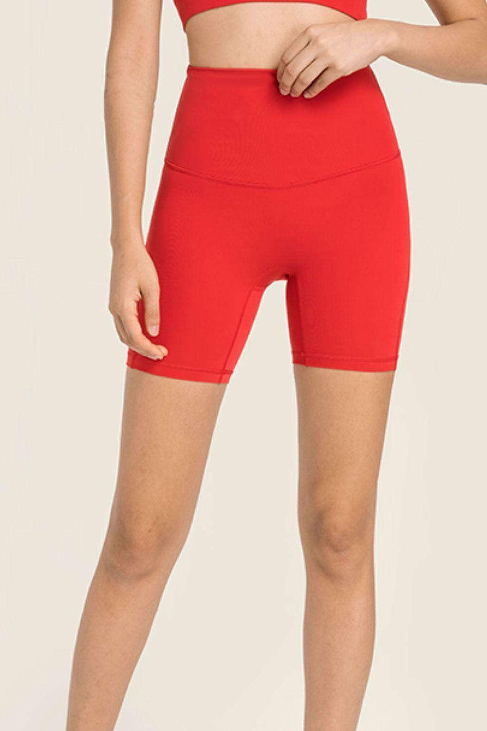 Seamless High-Rise Wide Waistband Biker Shorts - 808Lush