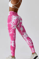 High Waist Tie-Dye Long Sports Pants - 808Lush