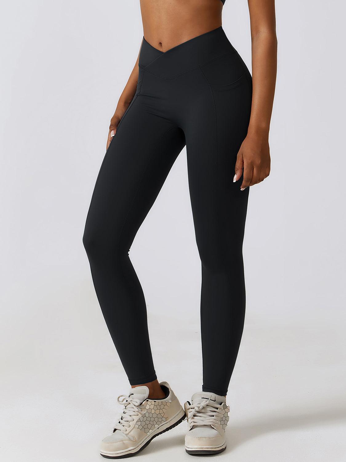 Wide Waistband Active Leggings - 808Lush