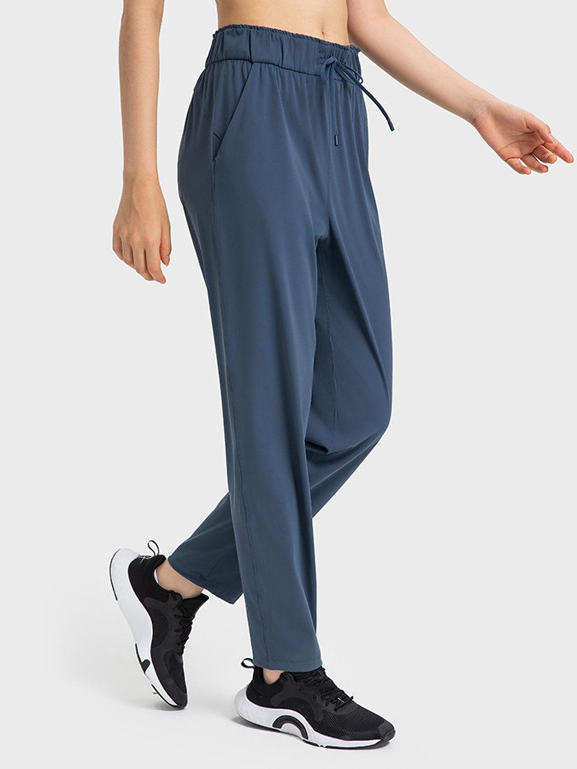 Drawstring Sport Pants with Pockets - 808Lush