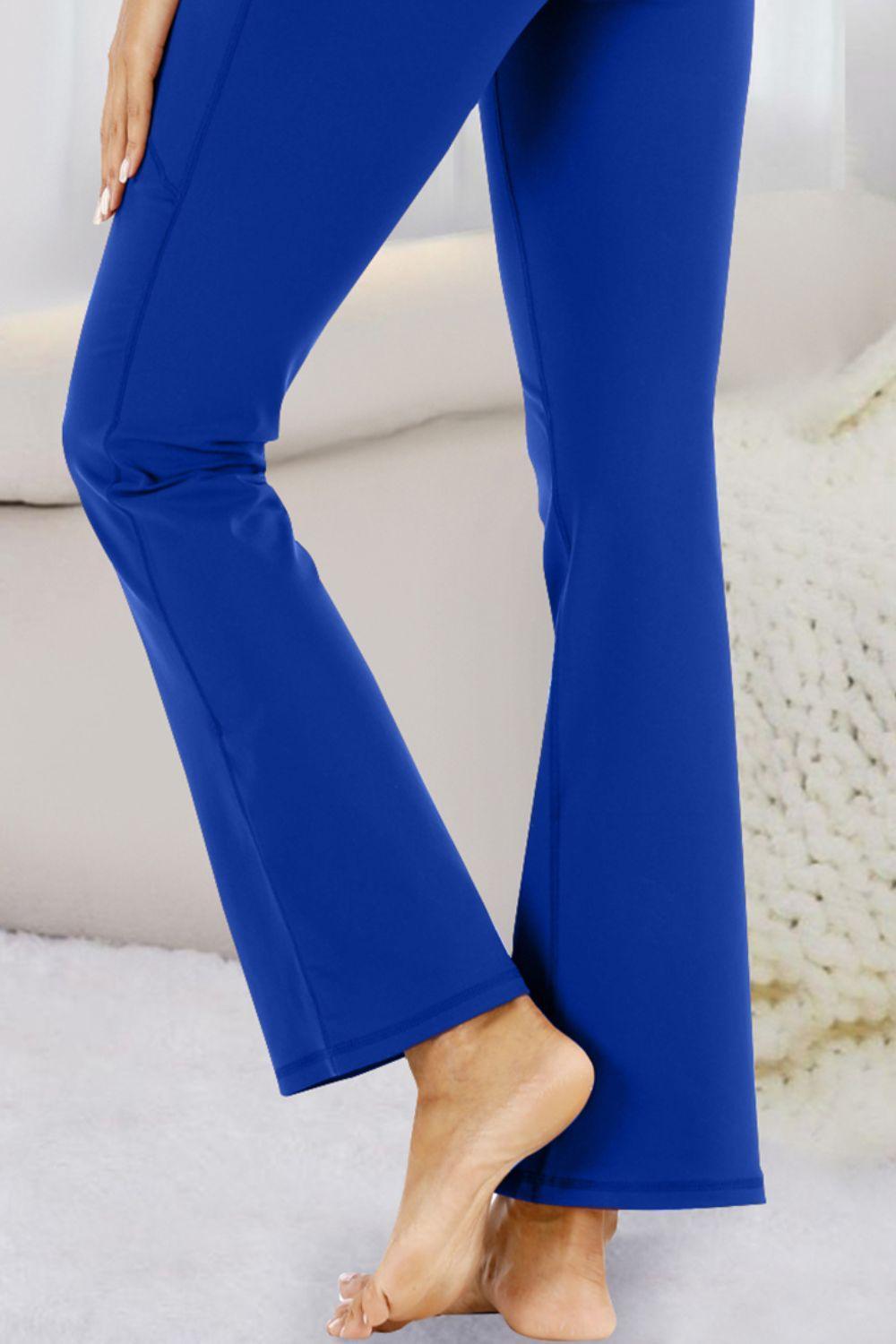 Pocketed High Waist Active Pants - 808Lush