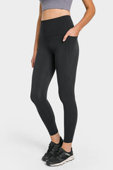 High Waist Ankle-Length Yoga Leggings with Pockets - 808Lush