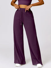 Drawstring High Waist Active Pants - 808Lush