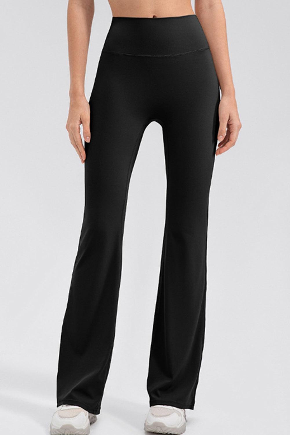 High Waist Straight Active Pants - 808Lush