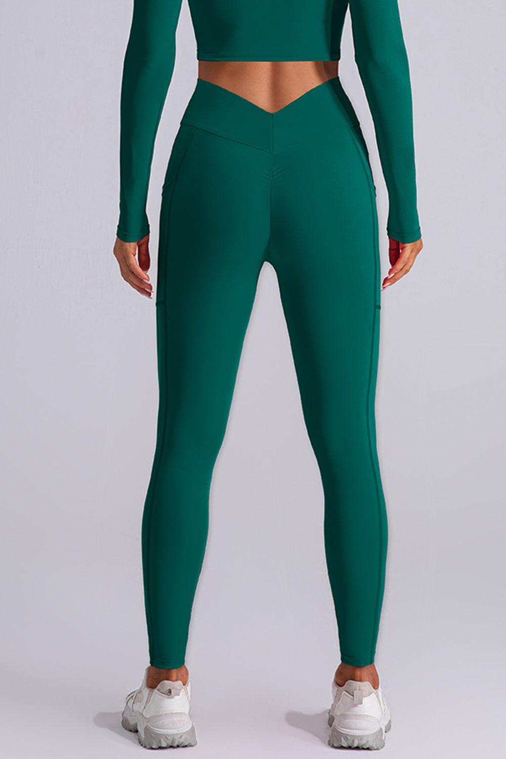 High Waist Active Leggings with Pockets - 808Lush