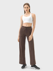 Drawstring Active Pants with Pockets - 808Lush