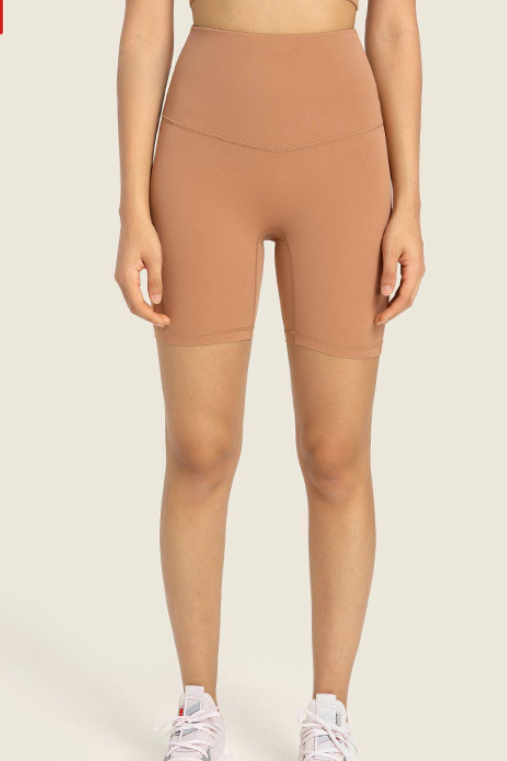 Seamless High-Rise Wide Waistband Biker Shorts - 808Lush