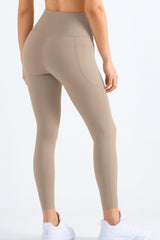 Highly Stretchy Elastic Waistband Pocket Yoga Leggings - 808Lush