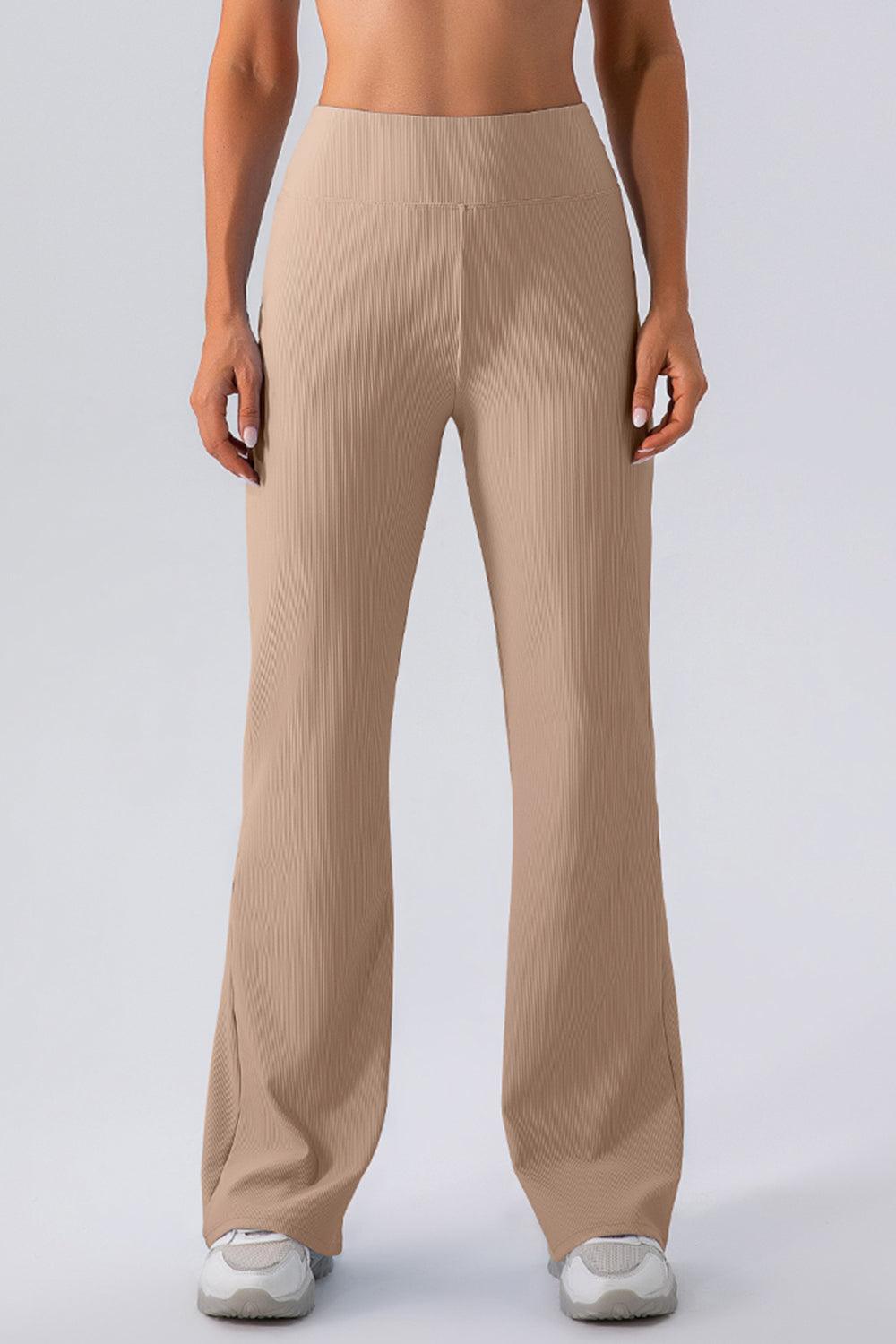 High Waist Straight Active Pants - 808Lush