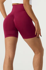 High Waist Wide Waistband Active Shorts - 808Lush