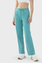 Drawstring Waist Sports Pants with Pockets - 808Lush