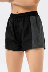 Color Block Drawstring Active Shorts - 808Lush