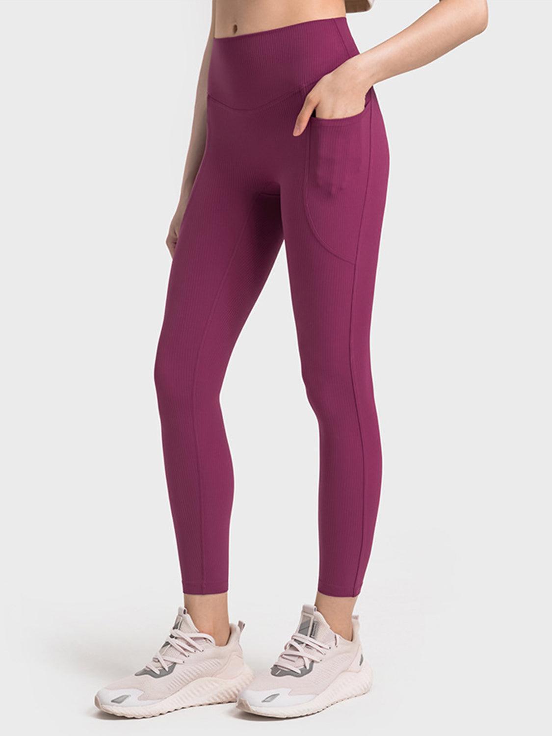 Wide Waistband Active Leggings - 808Lush