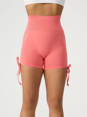 Drawstring High Waist Active Shorts - 808Lush