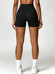 Twisted High Waist Active Shorts with Pockets - 808Lush