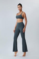 Ruched High Waist Active Pants - 808Lush