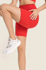 Seamless High-Rise Wide Waistband Biker Shorts - 808Lush