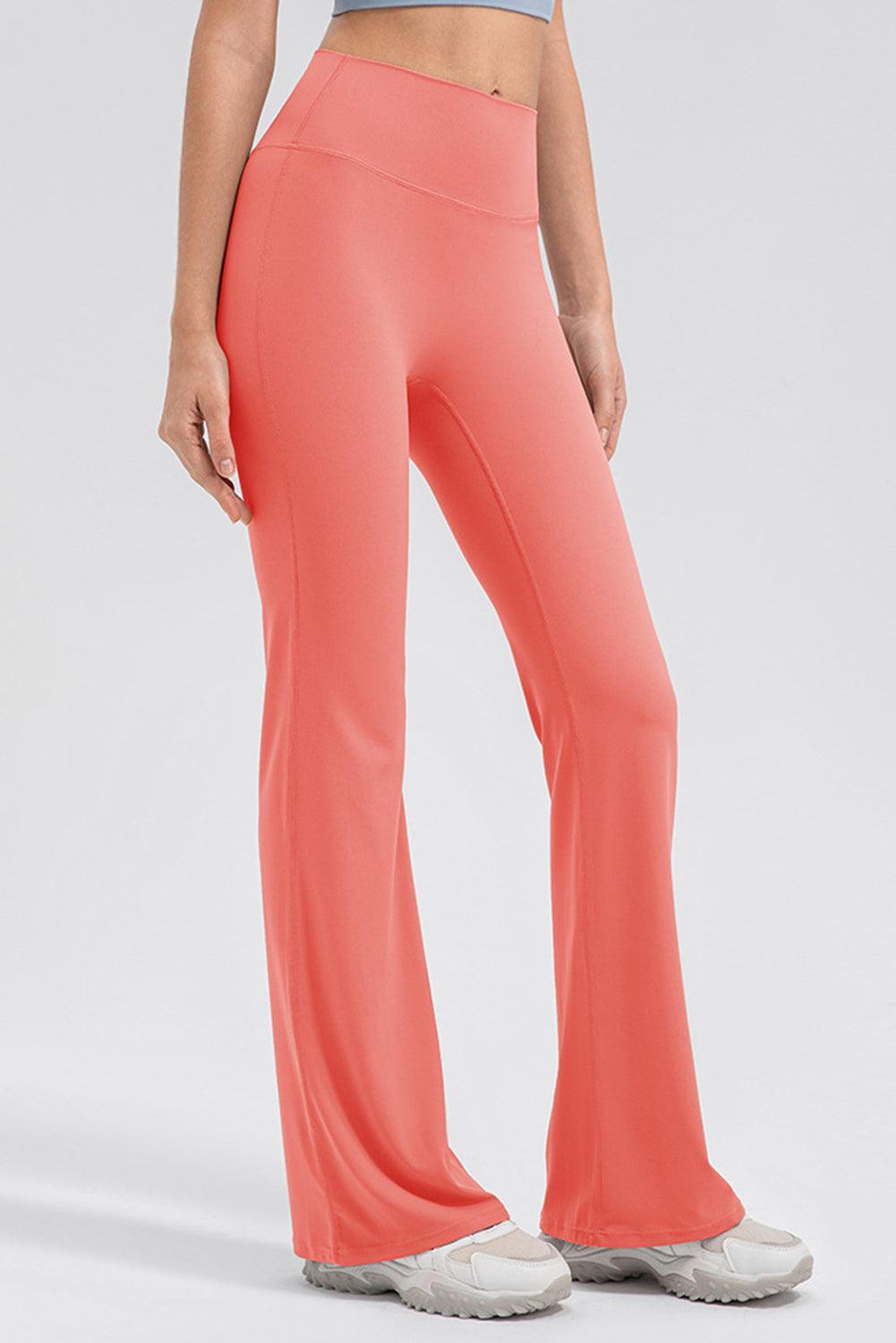 High Waist Straight Active Pants - 808Lush