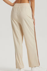 Side Stripe Elastic Waist Sports Pants - 808Lush