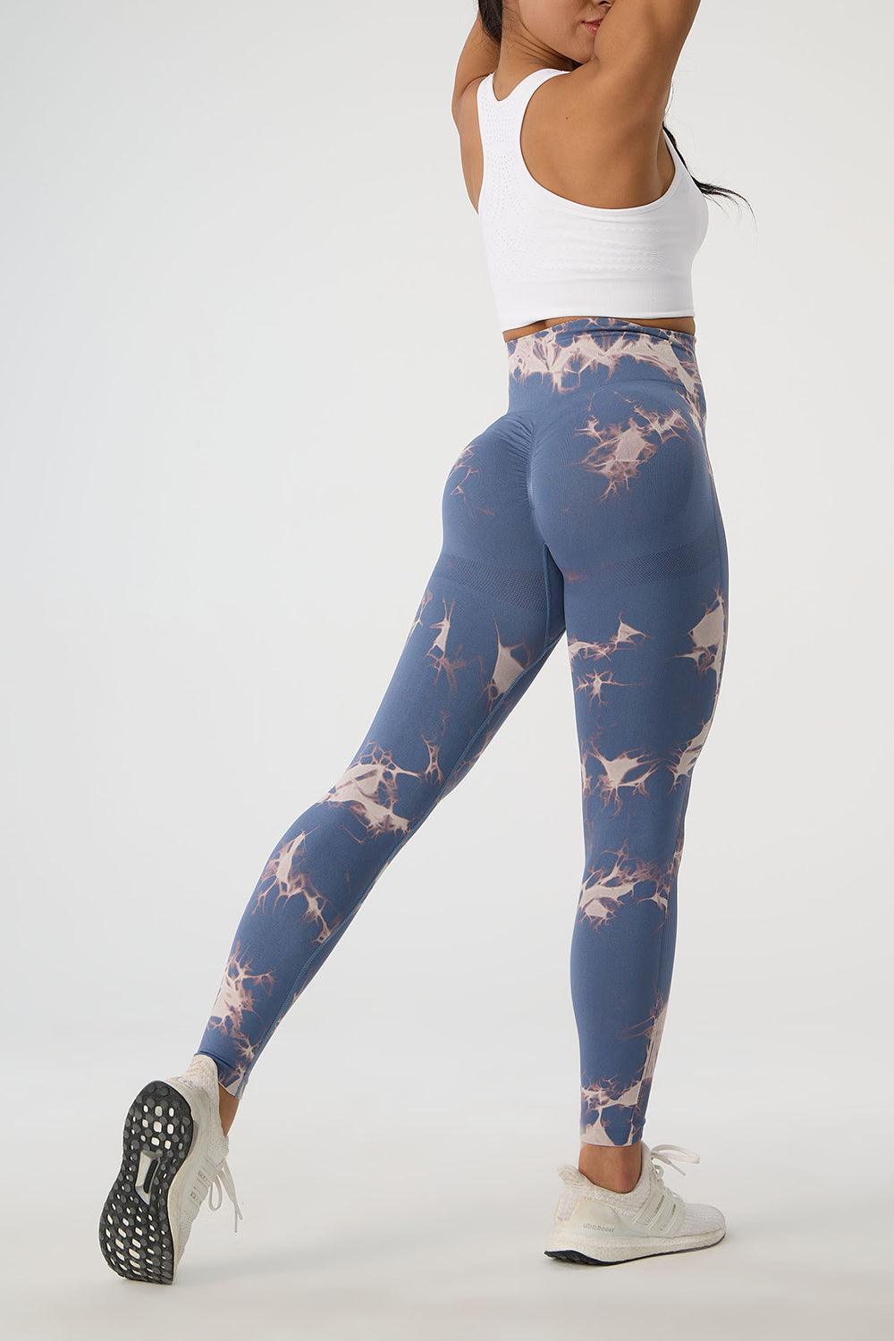 Tie-Dye High Waist Active Pants - 808Lush