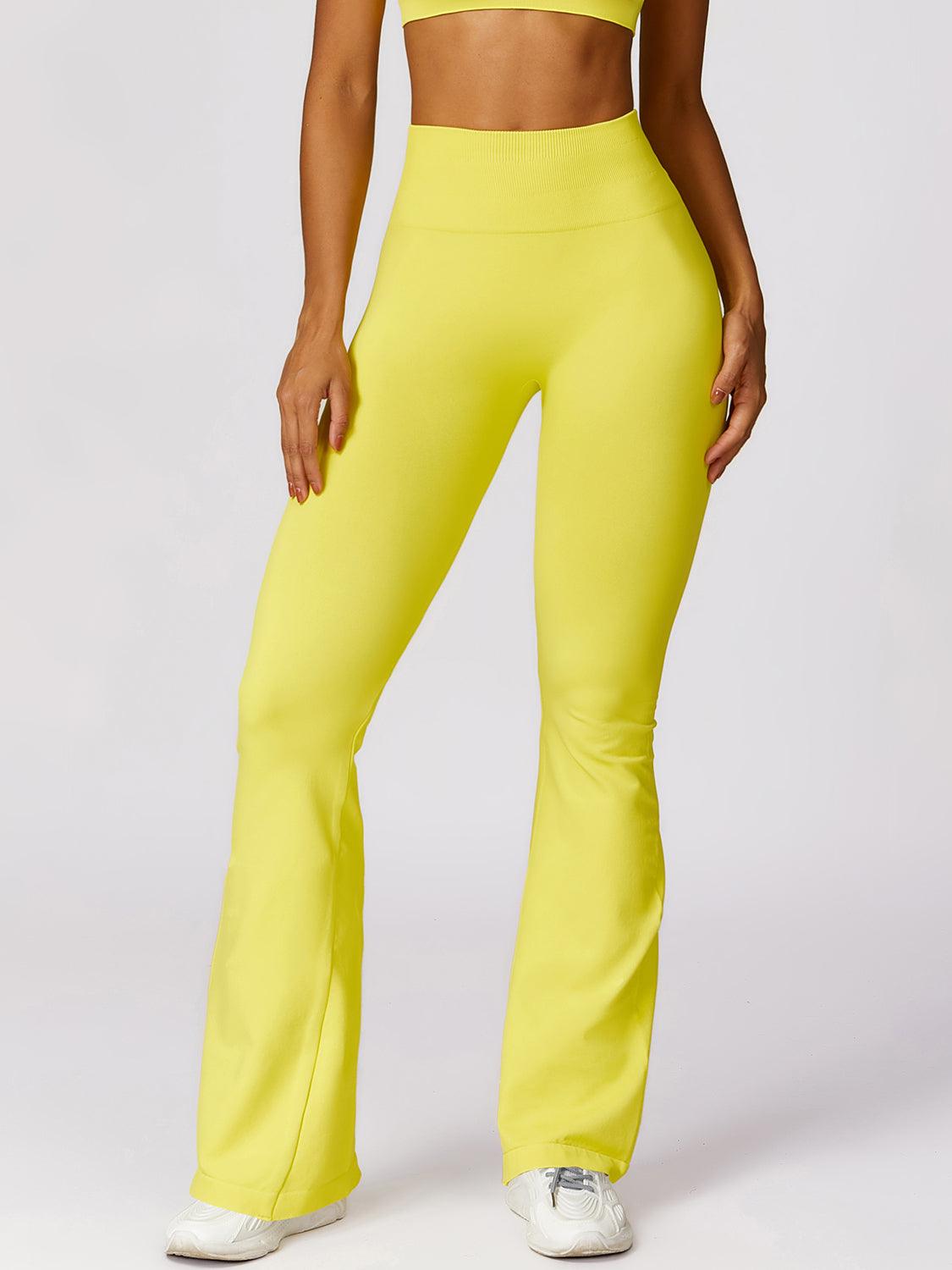 Wide Waistband High Waist Bootcut Pants - 808Lush