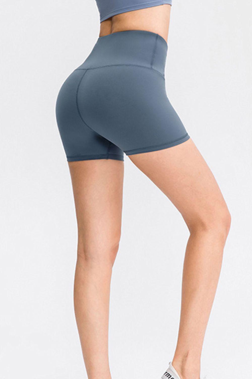 Wide Waistband Sports Shorts - 808Lush