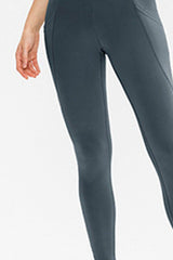 Slim Fit Long Active Leggings with Pockets - 808Lush