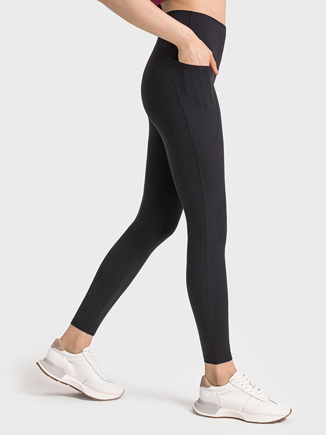 Wide Waistband Active Leggings - 808Lush