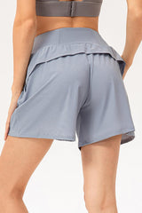 Pocketed Elastic Waist Active Shorts - 808Lush