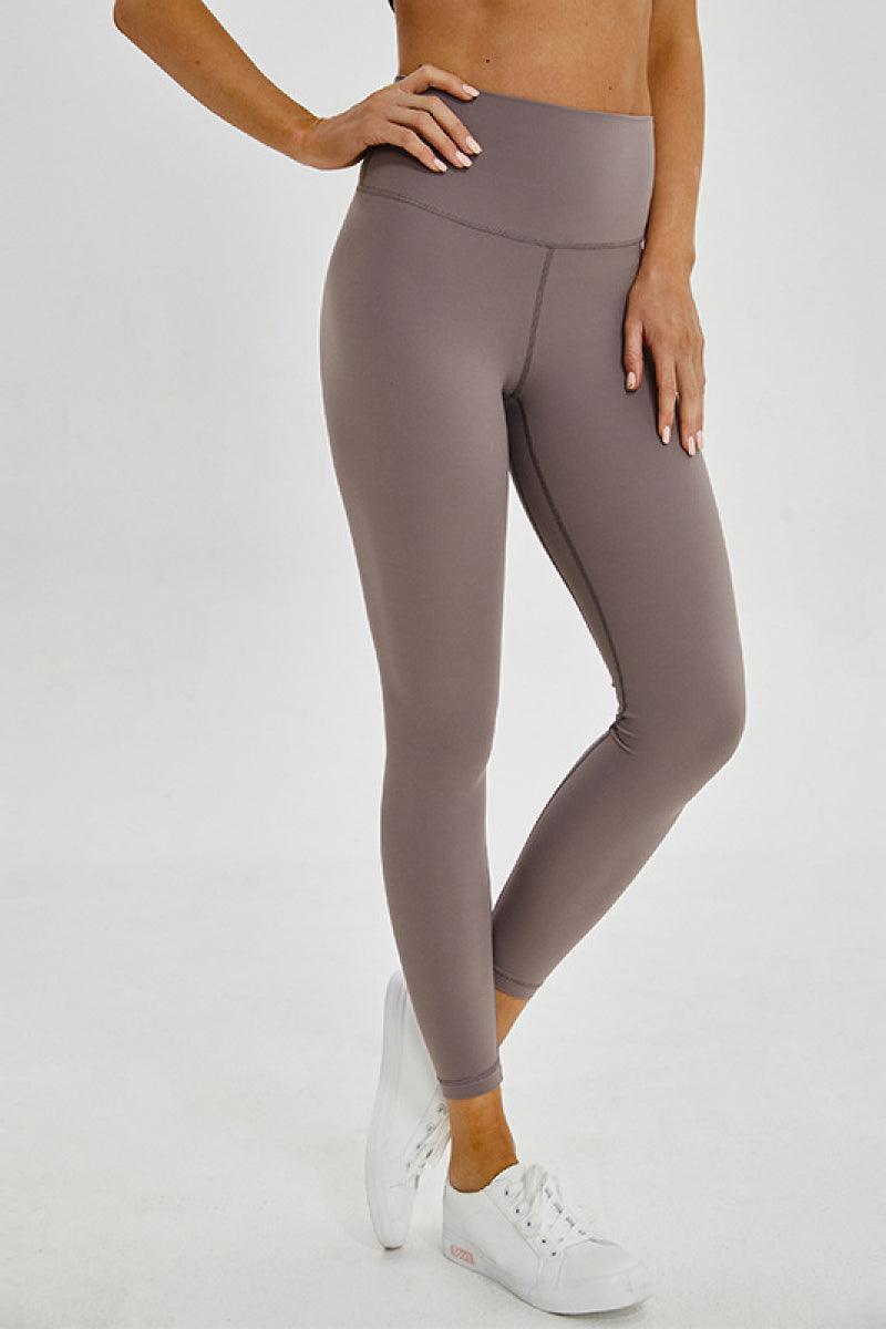 Wide Seamless Band Waist Sports Leggings - 808Lush