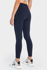 High Waist Ankle-Length Yoga Leggings with Pockets - 808Lush