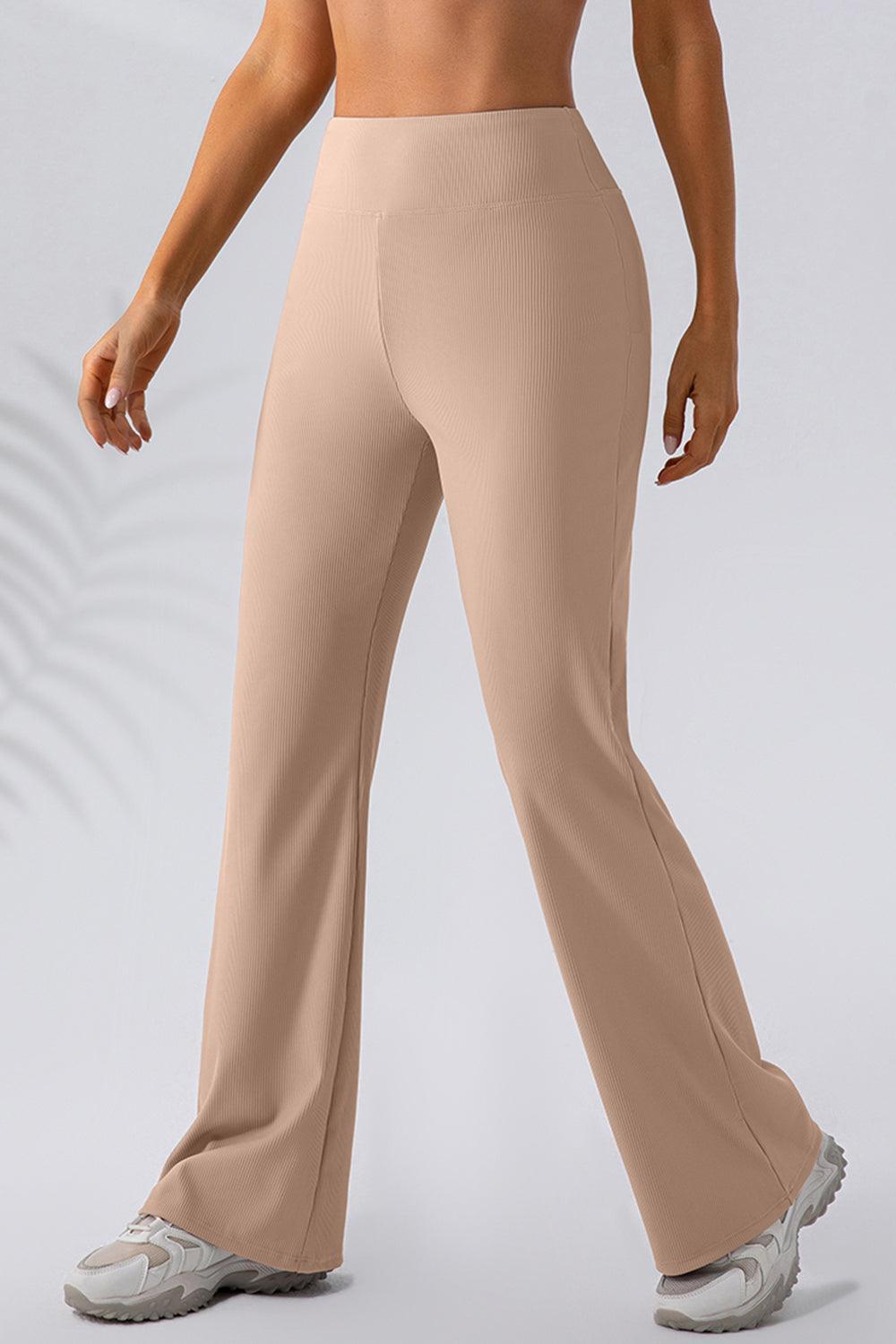 High Waist Straight Active Pants - 808Lush